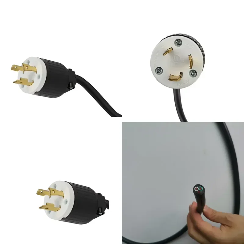 NEMA L6-30 Electrical Plug 30A 250V Nema Twist-lock Plug Power Cord
NEMA L6-30 Electrical Plug 30A 250V Nema Twist-lock Plug Power Cord