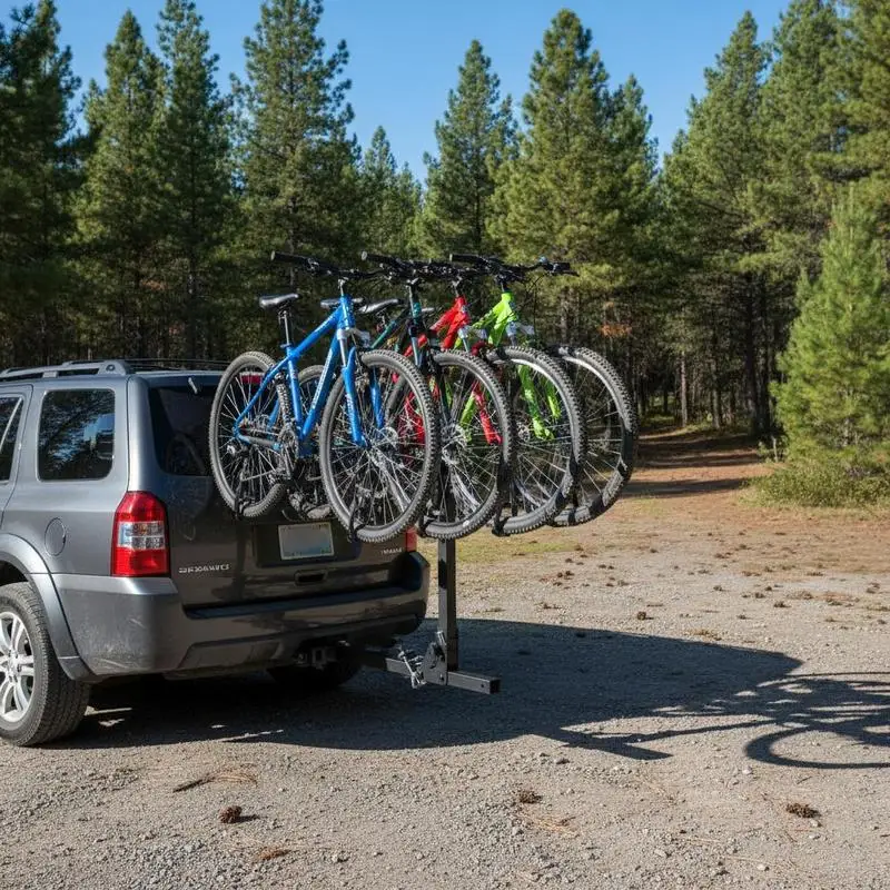 Vehicle Bicycle Carrier 4-Bike Capacity For Family Travel Camping Outdoor Adventure, 150 LBS Limit 2-inch Receiver Compatibility Tilting Folding Design No-Wobble U Bolt Strap Accessory Car SUV Truck RV Fitment
Vehicle Bicycle Carrier 4-Bike Capacity For Family Travel Camping Outdoor Adventure, 150 LBS Limit 2-inch Receiver Compatibility Tilting Folding Design No-Wobble U Bolt Strap Accessory Car SUV Truck RV Fitment