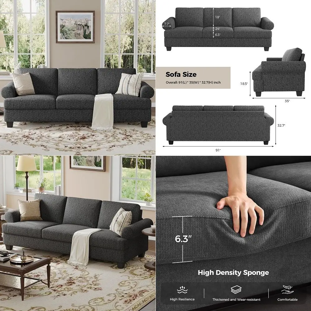 Home Convertible Sectional Sleeper Sofa Bed 84 Inch, L Shaped Couch with Pull Out Bed, Storage Chaise, Removable Back Cushions
Home Convertible Sectional Sleeper Sofa Bed 84 Inch, L Shaped Couch with Pull Out Bed, Storage Chaise, Removable Back Cushions
