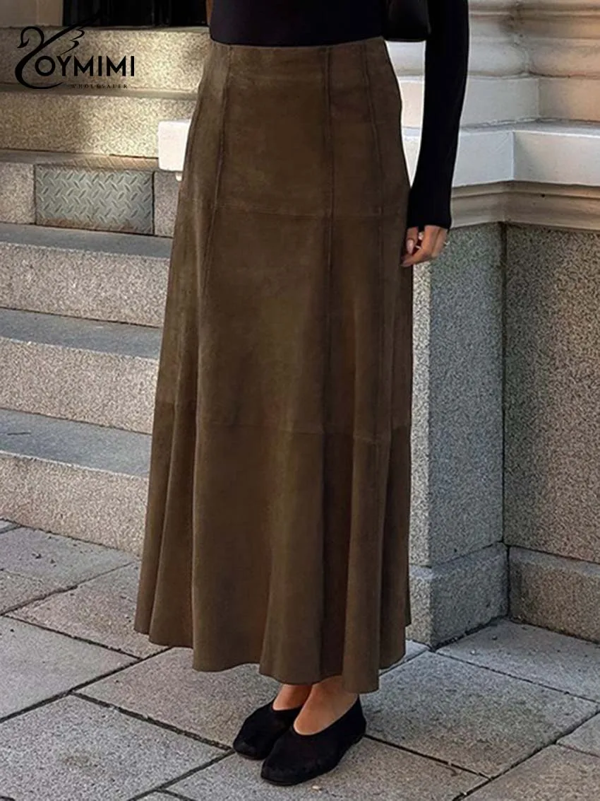 Oymimi Fashion Brown Loose Skirts For Women Elegant High Waisted Simple Skirts Casual Solid Ankle-Length Skirt Female Clothing
Oymimi Fashion Brown Loose Skirts For Women Elegant High Waisted Simple Skirts Casual Solid Ankle-Length Skirt Female Clothing
