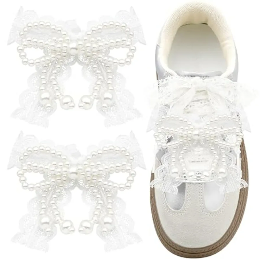 Pearl Bow Shoe Charms: 2pcs Bowknot Decoration Charm for Women Sneakers
Pearl Bow Shoe Charms: 2pcs Bowknot Decoration Charm for Women Sneakers