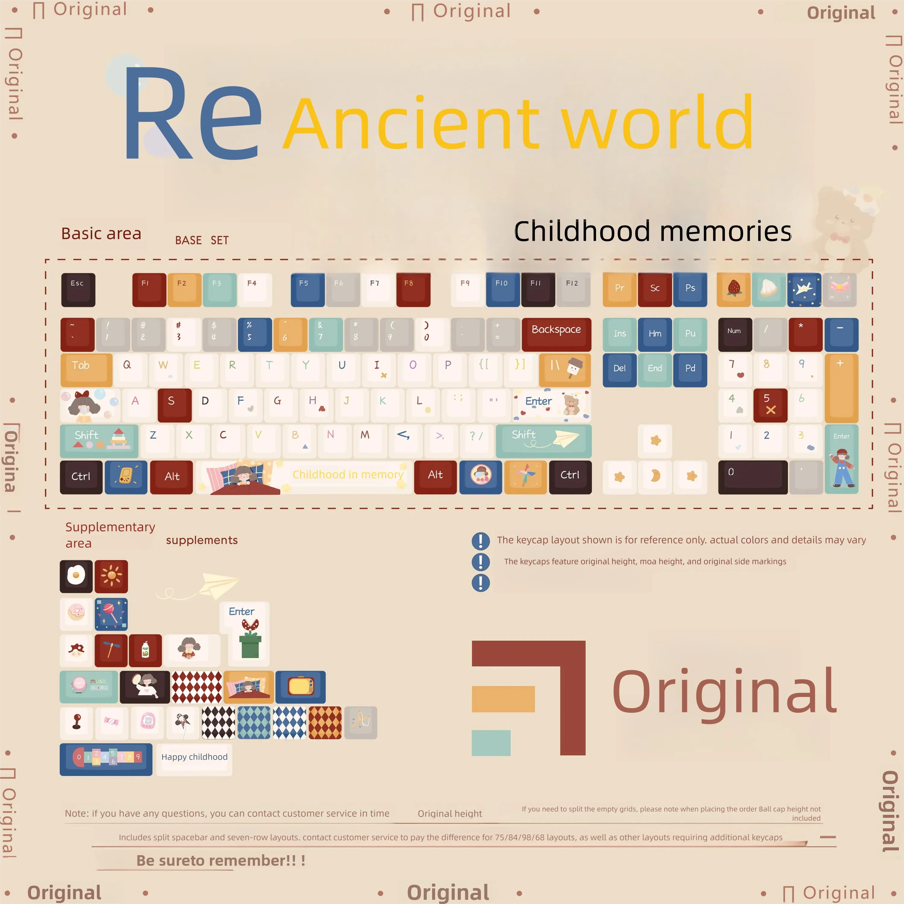 Retro World-Themed Mechanical Keyboard PBT Keycaps with Unique Style
Retro World-Themed Mechanical Keyboard PBT Keycaps with Unique Style