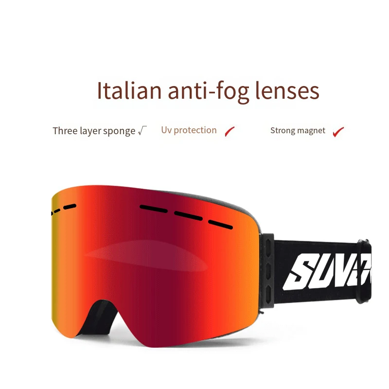 Ski Goggles Double-layer Anti Fog Magnetic Skiing Goggles Snow Proof Winter Sports Goggles Snowboarding Skiing Eyewear
Ski Goggles Double-layer Anti Fog Magnetic Skiing Goggles Snow Proof Winter Sports Goggles Snowboarding Skiing Eyewear