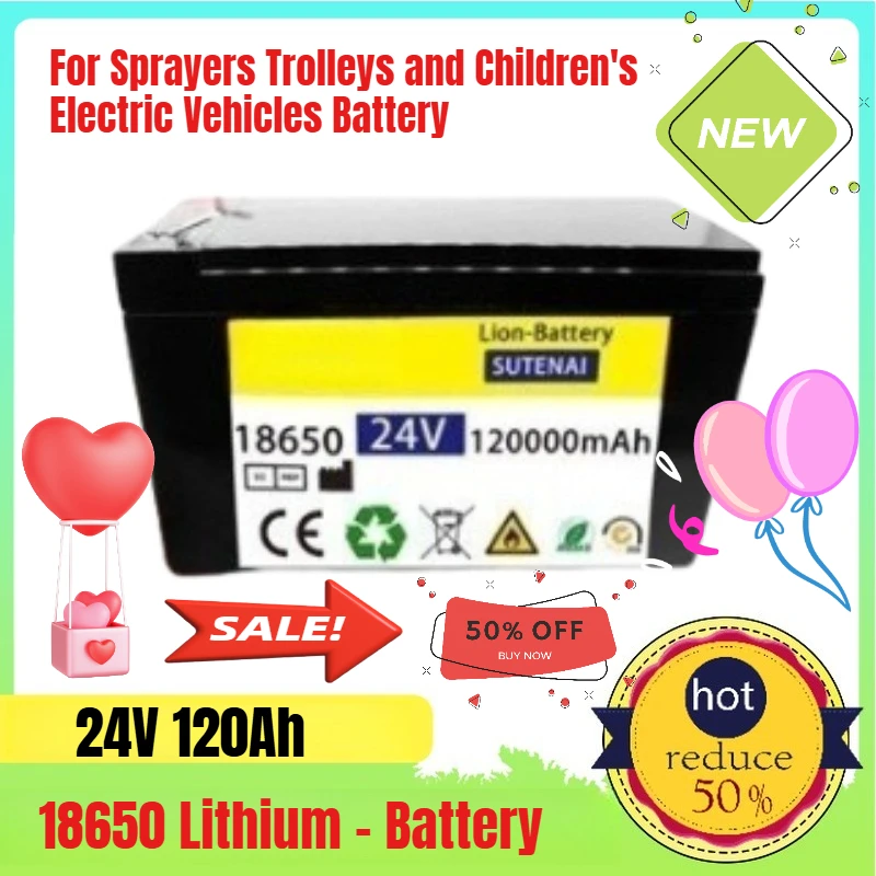 24V 120Ah 3S6P 18650 Lithium - Battery Pack Is Suitable for Sprayers Trolleys and Children's Electric Vehicles
24V 120Ah 3S6P 18650 Lithium - Battery Pack Is Suitable for Sprayers Trolleys and Children's Electric Vehicles