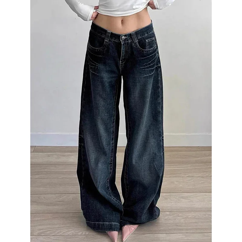 Streetwear 2000s Vintage Wide Leg Jeans Women Harajuku Baggy Denim Trousers Oversized Grunge Y2k American Retro Pants Pantalones
Streetwear 2000s Vintage Wide Leg Jeans Women Harajuku Baggy Denim Trousers Oversized Grunge Y2k American Retro Pants Pantalones