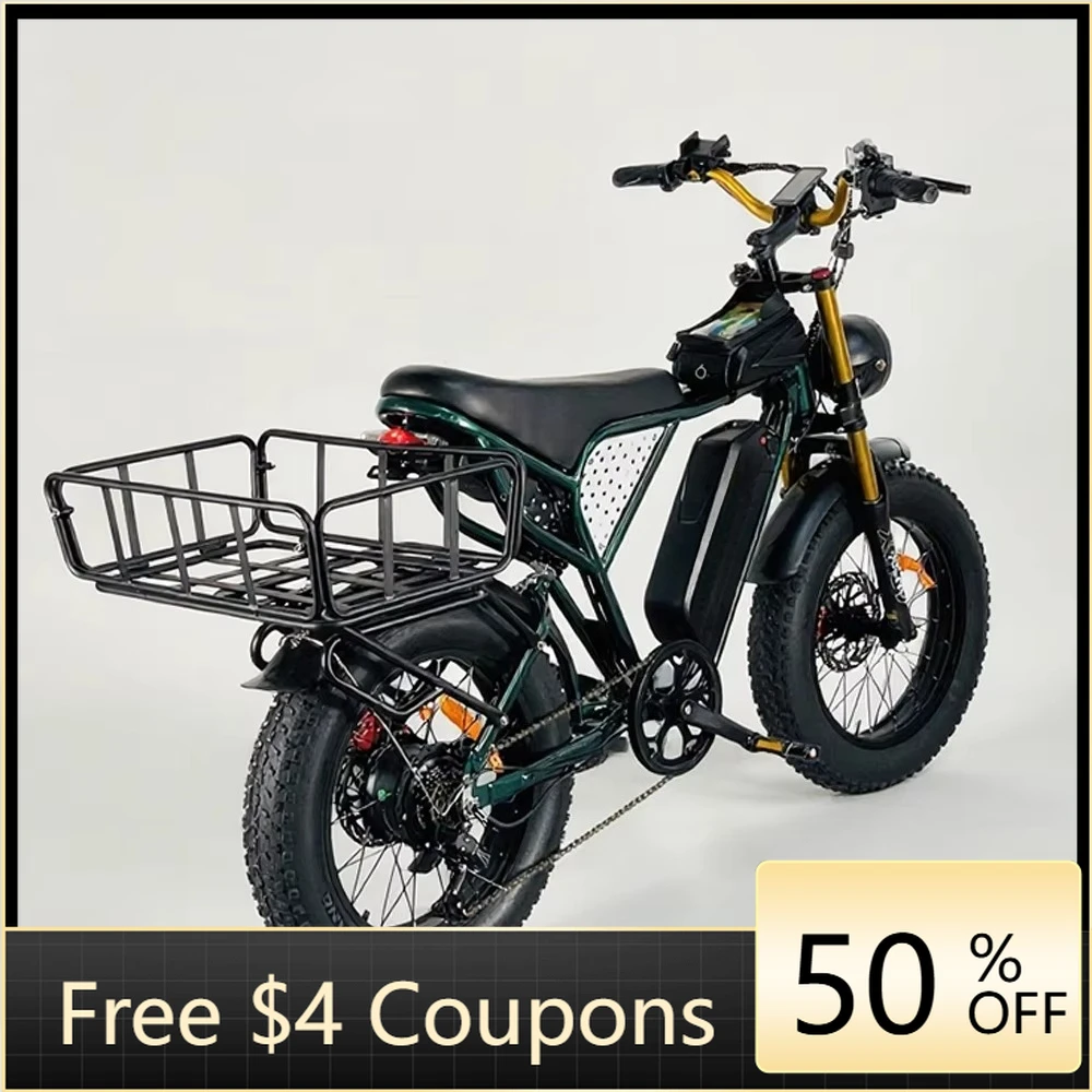 Rs 48V 20Ah Electric Off-Road Bike with Sidecar Wide Tire Electric Hybrid Cargo Bike Adult Bike for Meal Delivery
Rs 48V 20Ah Electric Off-Road Bike with Sidecar Wide Tire Electric Hybrid Cargo Bike Adult Bike for Meal Delivery