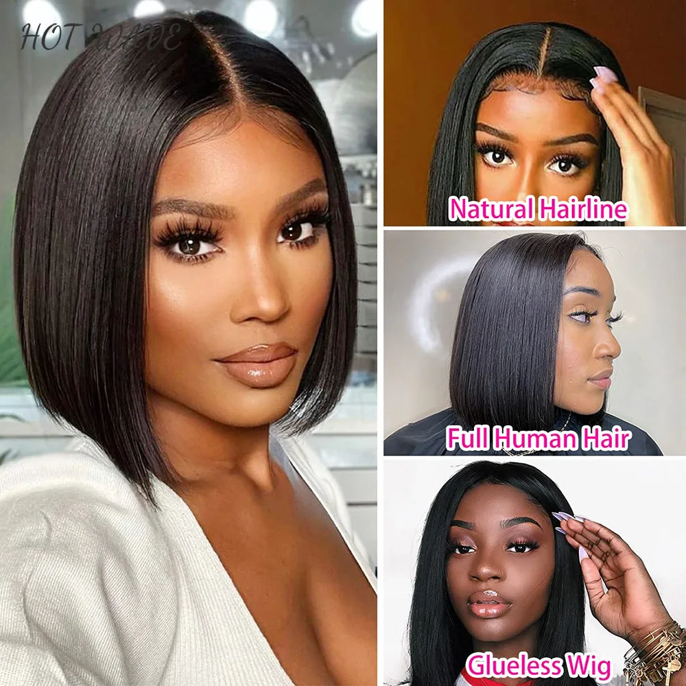 Glueless Bob Hair Wig Human Hair Ready To Wear Straight Bob wigs HD Transprent 4x4 Lace Closure Wig Cheap For Women Human Hair
Glueless Bob Hair Wig Human Hair Ready To Wear Straight Bob wigs HD Transprent 4x4 Lace Closure Wig Cheap For Women Human Hair