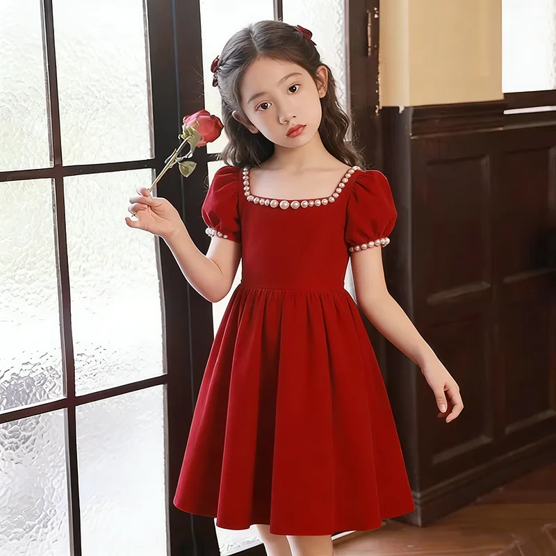 Elegant Dress For Girl 2026 New Red Princess Toddler Birthday Summer Outfit for Eids,Little Party Fairy Gown, Elegant Kids
Elegant Dress For Girl 2026 New Red Princess Toddler Birthday Summer Outfit for Eids,Little Party Fairy Gown, Elegant Kids