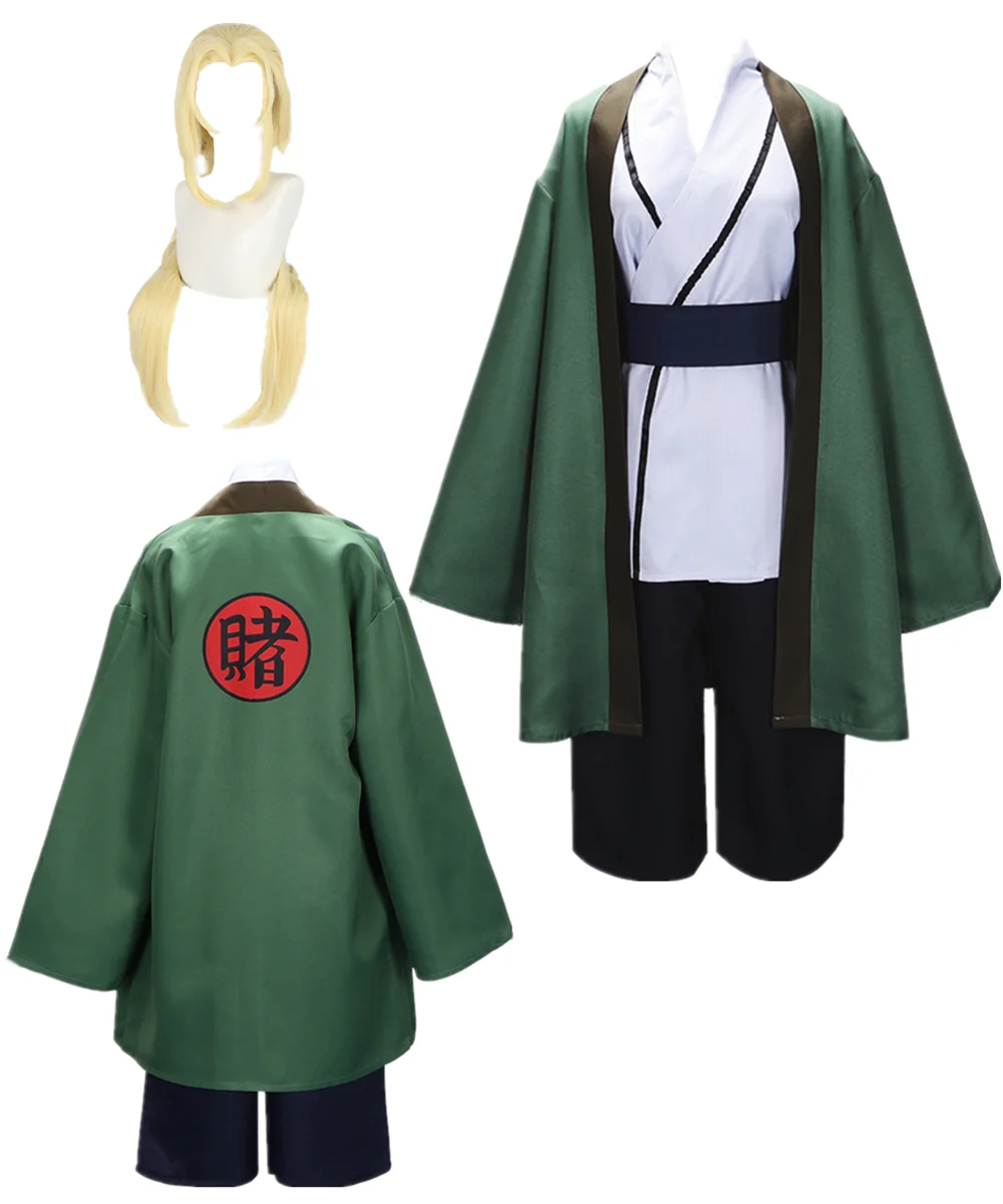 US size Women's Tsunade Cosplay Green Robe Kimono Outfit Halloween Party Costume
US size Women's Tsunade Cosplay Green Robe Kimono Outfit Halloween Party Costume