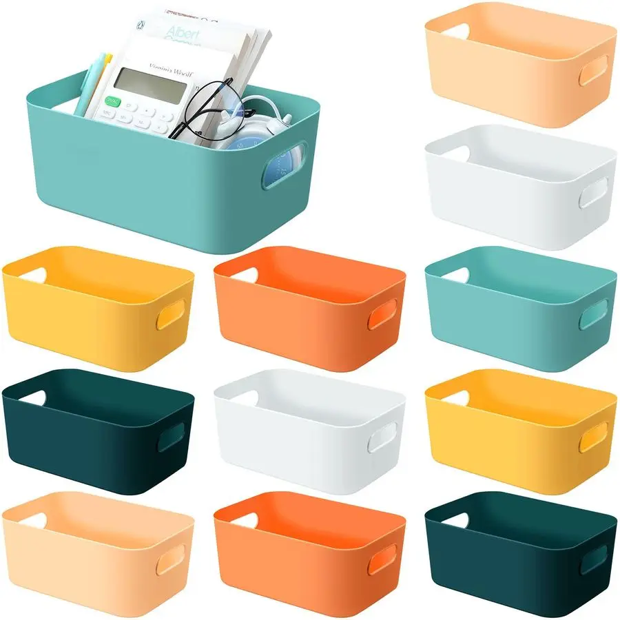 12 Pcs Plastic Storage Bins Storage Basket with Handles Toy Organizers and Storage Containers for Home Cupboard Kitchen Office B
12 Pcs Plastic Storage Bins Storage Basket with Handles Toy Organizers and Storage Containers for Home Cupboard Kitchen Office B