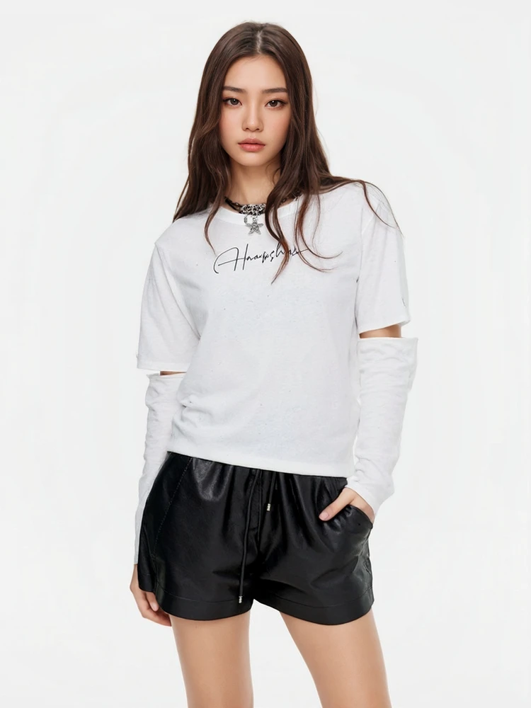 Женская белая футболка Slim Fit с длинным рукавом и буквенным принтом, повседневная, из смесового хлопка и полиэстера, весенне-осенняя, сезонная, женский топ
Женская белая футболка Slim Fit с длинным рукавом и буквенным принтом, повседневная, из смесового хлопка и полиэстера, весенне-осенняя, сезонная, женский топ