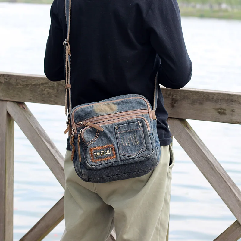 Fashionable Denim Canvas Shoulder Bag Casual Vintage Crossbody Bag for Men And Women with Multiple Pockets Leisure Sports Bag
Fashionable Denim Canvas Shoulder Bag Casual Vintage Crossbody Bag for Men And Women with Multiple Pockets Leisure Sports Bag
