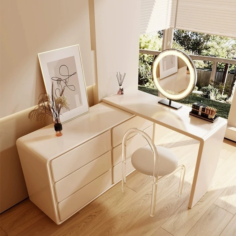 Integrated Modern Makeup Vanities Mirror Storage High-end Household Makeup Vanities Office Bedroom Furniture Penteadeira JTM
Integrated Modern Makeup Vanities Mirror Storage High-end Household Makeup Vanities Office Bedroom Furniture Penteadeira JTM