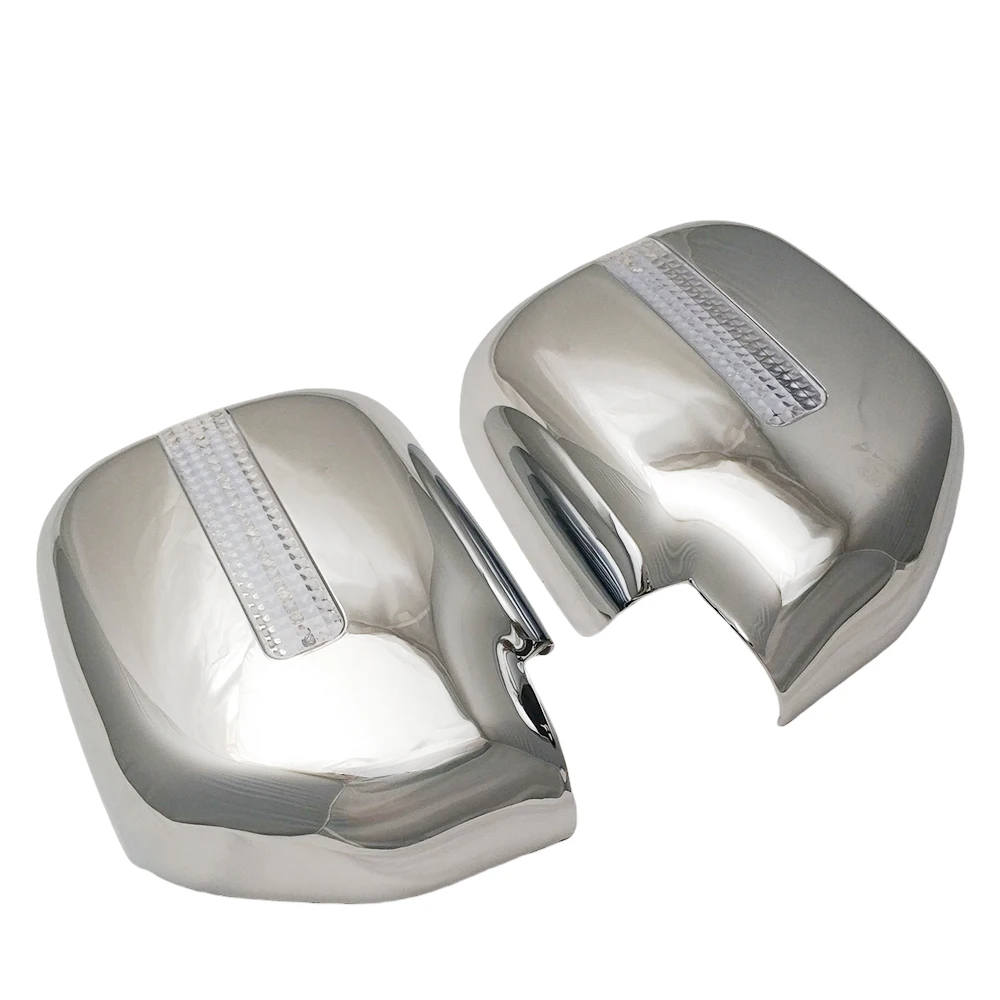 Chrome Plated Silver Car Door Mirror Cover With Led Trim For Toyota Land Cruiser Prado FJ90 1997 - 2002 Car Exterior Decorate
Chrome Plated Silver Car Door Mirror Cover With Led Trim For Toyota Land Cruiser Prado FJ90 1997 - 2002 Car Exterior Decorate