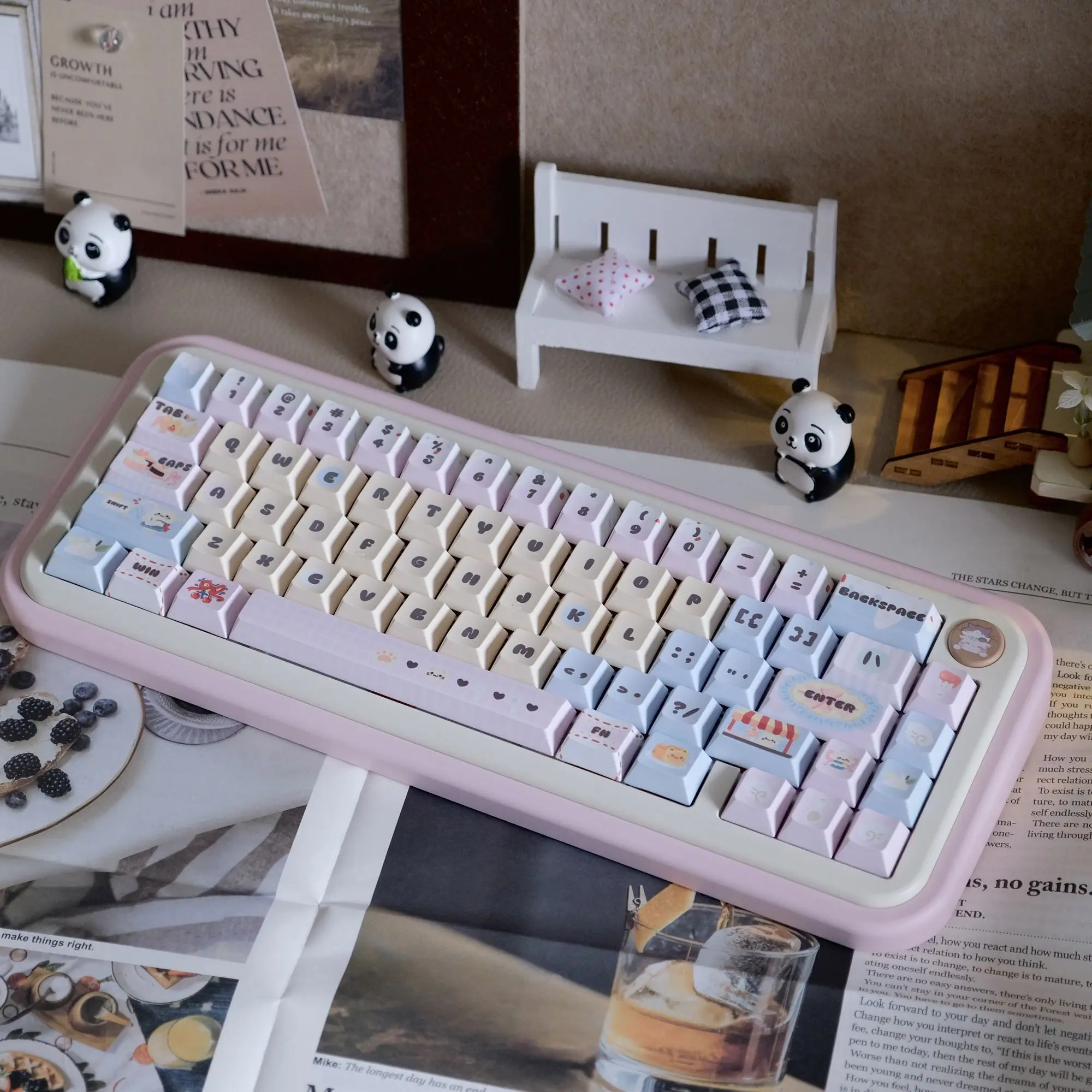 Original baked meow keycaps Original height 132 keys Hot sublimation PBT thickened keycaps Mechanical keyboard caps
Original baked meow keycaps Original height 132 keys Hot sublimation PBT thickened keycaps Mechanical keyboard caps