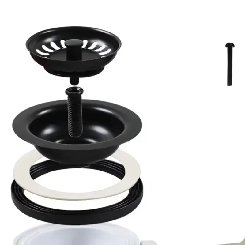 304 Stainless Steel Black Coated 114mm Sink Strainer With Overflow For Kitchen Home Improvement Hardware Parts For Home
304 Stainless Steel Black Coated 114mm Sink Strainer With Overflow For Kitchen Home Improvement Hardware Parts For Home