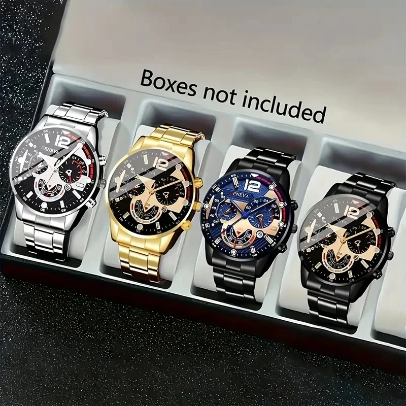 4PCS Men's Watch Set Fashionable and Versatile Quartz Watch Set Suitable for Daily Clothing and Festival Gifts
4PCS Men's Watch Set Fashionable and Versatile Quartz Watch Set Suitable for Daily Clothing and Festival Gifts