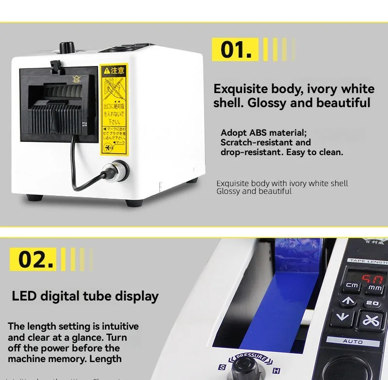 Auto Tape Adhesive Cutting Machine 220v 110v Electronic Tape Dispensing Cutter Automatic Packing Tape Dispenser
Auto Tape Adhesive Cutting Machine 220v 110v Electronic Tape Dispensing Cutter Automatic Packing Tape Dispenser