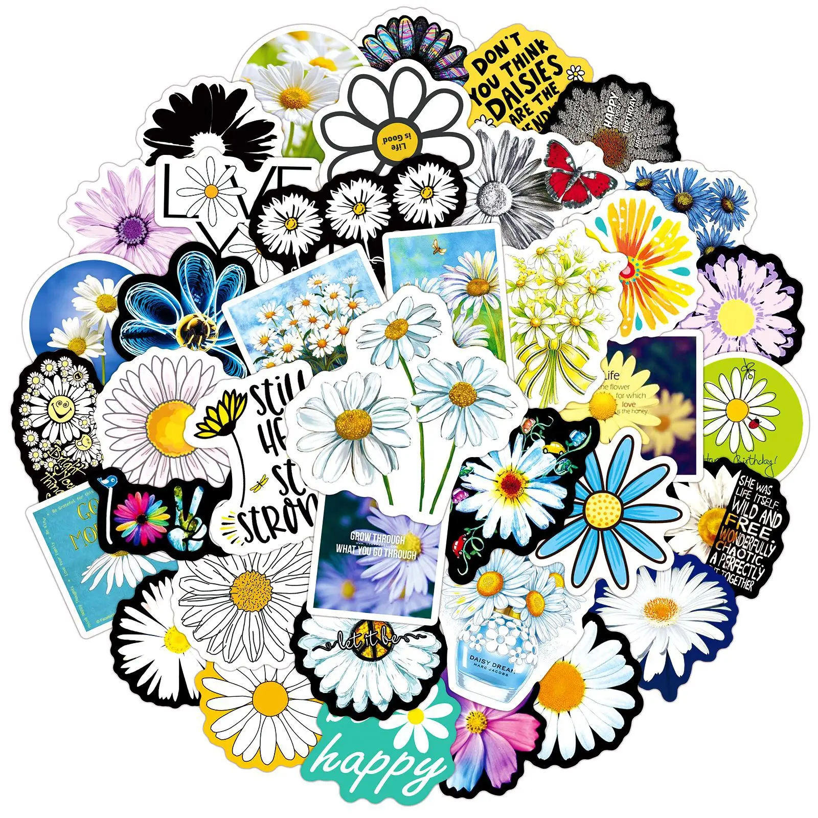 10/50PCS Cartoon Daisy Stickers Plant Flower Graffiti DIY Motorcycle Luggage Skateboard Bike Classic Toy Waterproof Decal Toys
10/50PCS Cartoon Daisy Stickers Plant Flower Graffiti DIY Motorcycle Luggage Skateboard Bike Classic Toy Waterproof Decal Toys