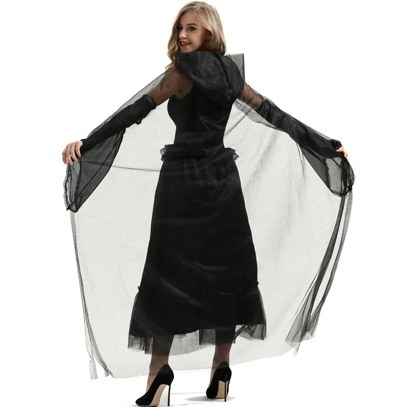 Halloween Role Play Devil Bride Costume with Cape Women's Ethnic Stage Clothing Folklore Traditional Attire
Halloween Role Play Devil Bride Costume with Cape Women's Ethnic Stage Clothing Folklore Traditional Attire