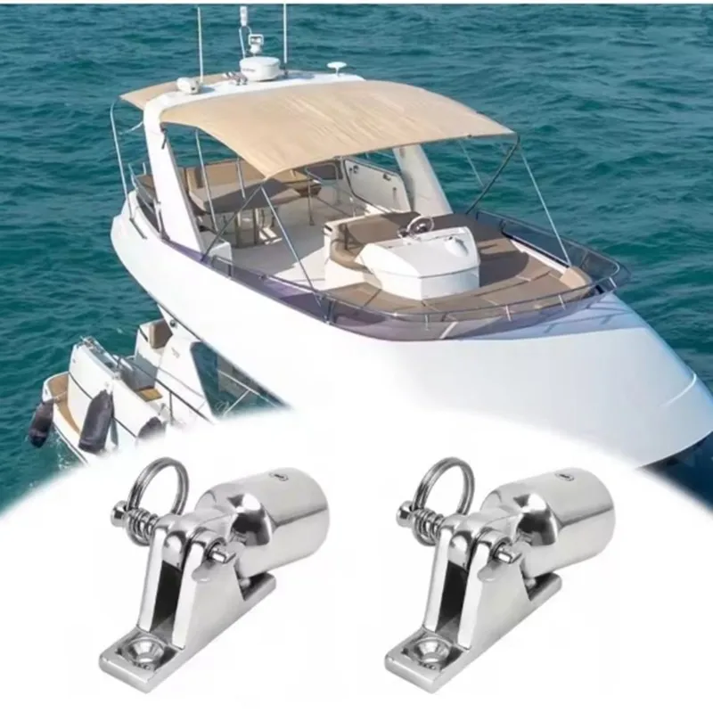 Gable Seat Sliding Hat 2Pcs High-Gloss Polished Finish Deck Hinge Eye End Cap 316 Stainless Steel Boat Canopy Hardware
Gable Seat Sliding Hat 2Pcs High-Gloss Polished Finish Deck Hinge Eye End Cap 316 Stainless Steel Boat Canopy Hardware
