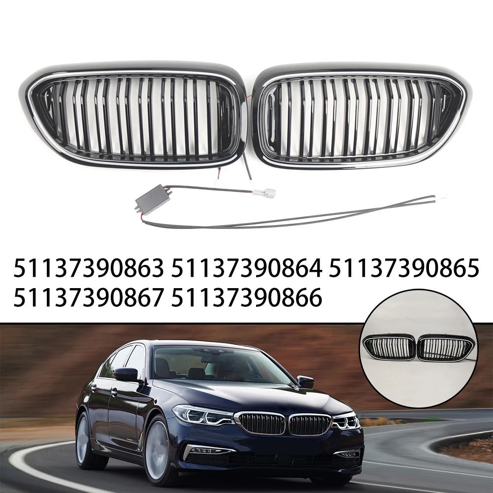 Pair Front Kidney Grille With LED Light For BMW 5 Series G30 G31 2017-2019 High Quality ABS Wear-resistant Non-deformable
Pair Front Kidney Grille With LED Light For BMW 5 Series G30 G31 2017-2019 High Quality ABS Wear-resistant Non-deformable