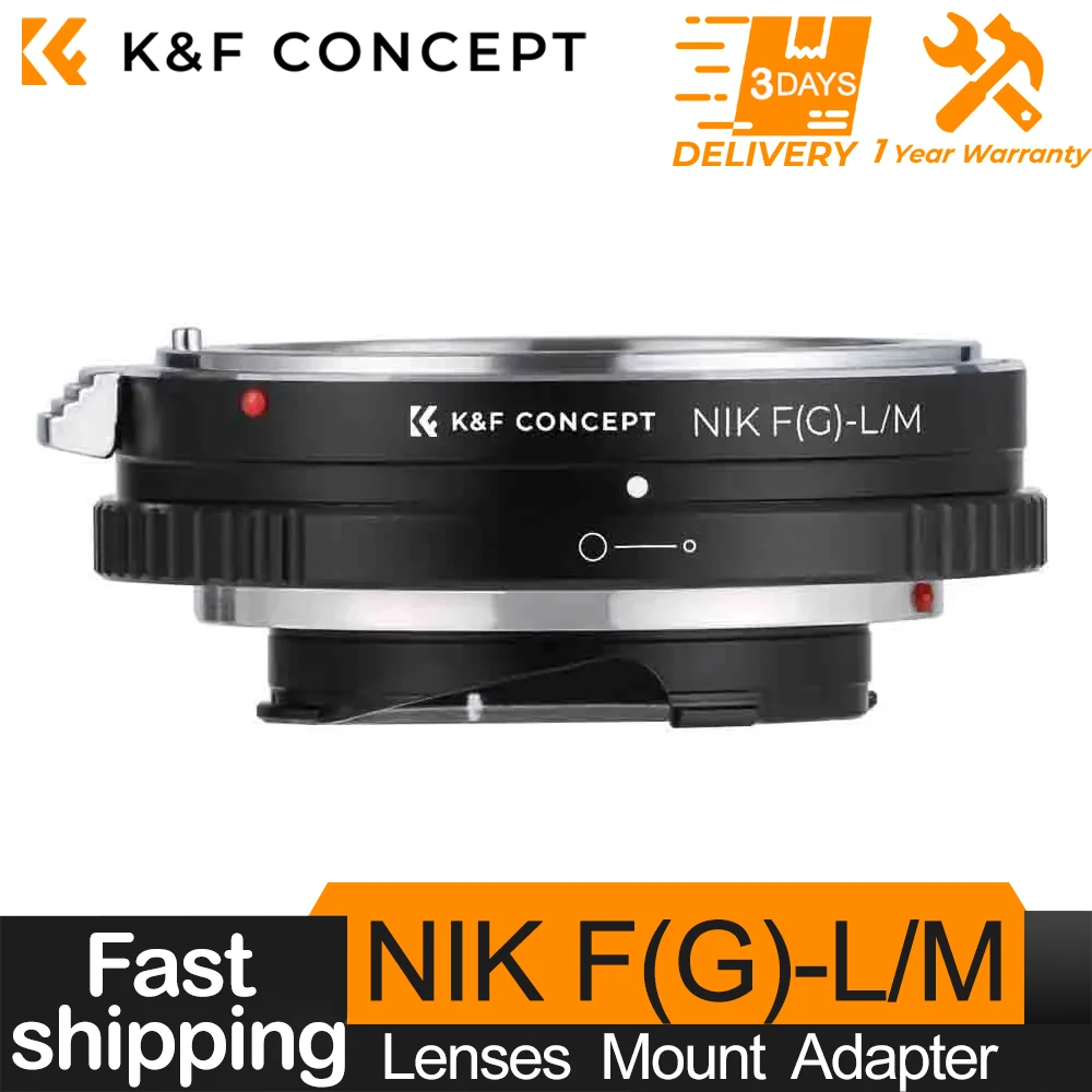 K&F Concept AI(G)-M Lens Mount Adapter for Nikon G/F/AI/AIS/D Mount lense to Leica M Mount Camera for Leica M1 M2 M3 M4 M5 M6 M7
K&F Concept AI(G)-M Lens Mount Adapter for Nikon G/F/AI/AIS/D Mount lense to Leica M Mount Camera for Leica M1 M2 M3 M4 M5 M6 M7