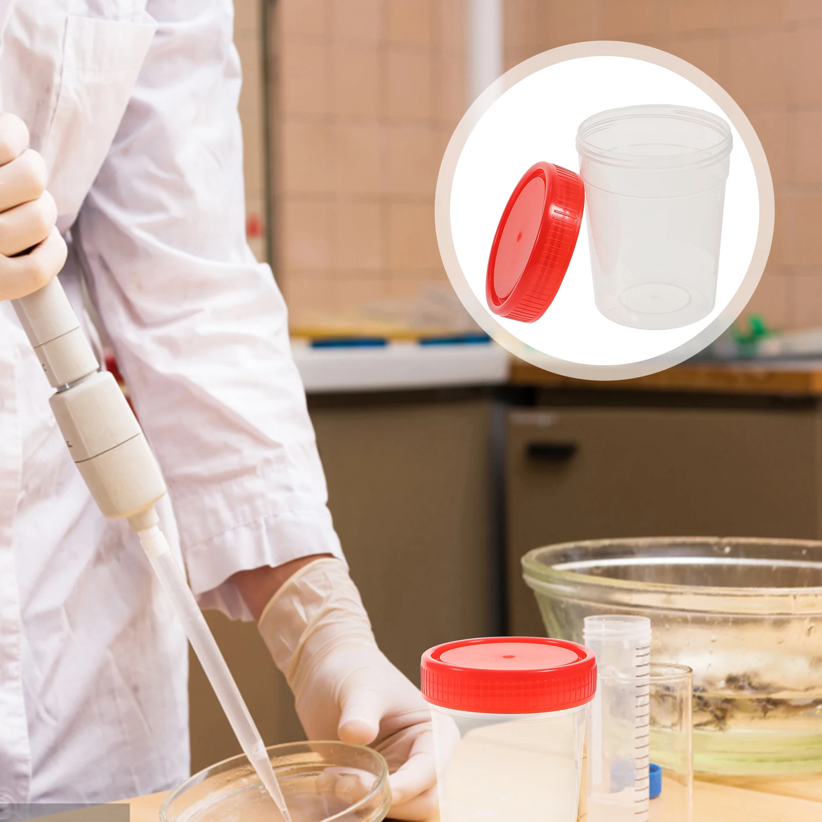10 Pcs Urine Cup Specimen Container Cups Pee Collection with Lids Sample Plastic for Testing
10 Pcs Urine Cup Specimen Container Cups Pee Collection with Lids Sample Plastic for Testing