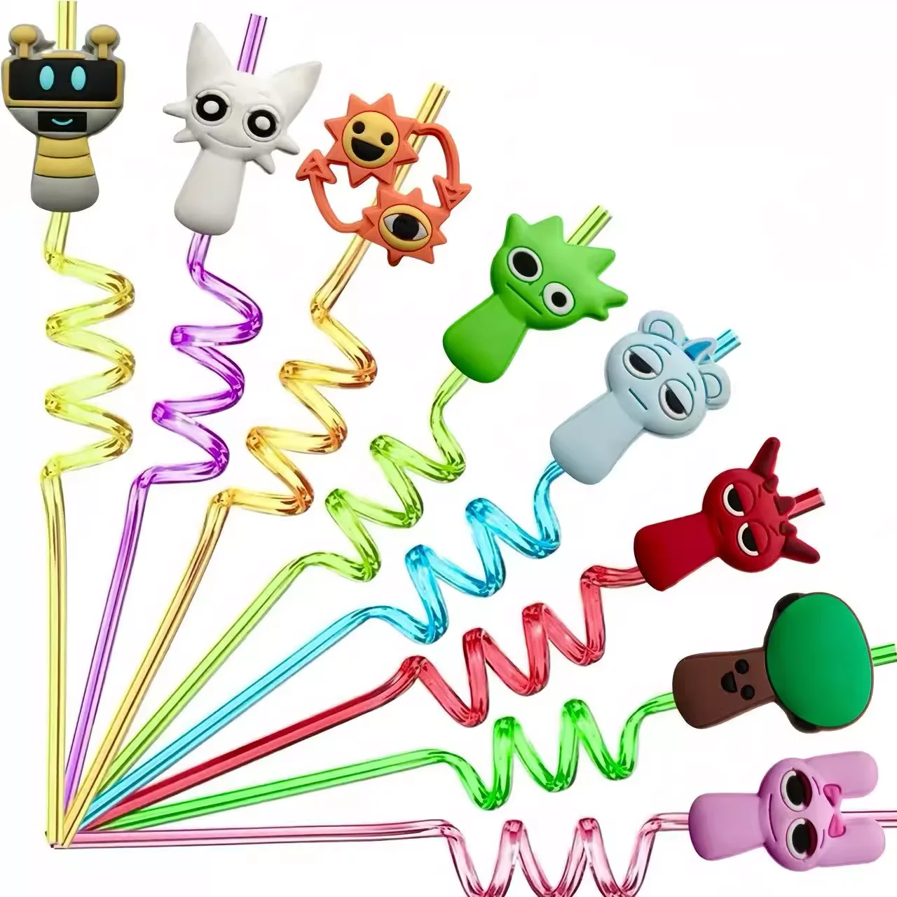 6/12 piece Sprunki Incredibox straw reusable Sprunki Incredibox spiral straw children's birthday party decoration juice straw  
6/12 piece Sprunki Incredibox straw reusable Sprunki Incredibox spiral straw children's birthday party decoration juice straw 