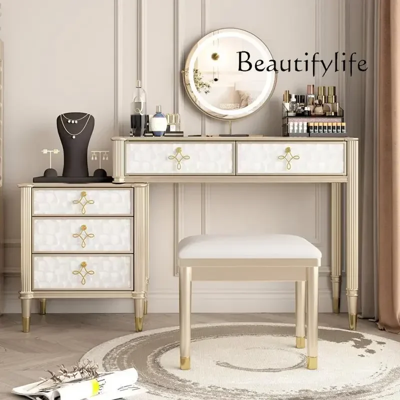 111Solid wood dresser small apartment bedroom makeup table American light luxury premium shell makeup table dressing table
111Solid wood dresser small apartment bedroom makeup table American light luxury premium shell makeup table dressing table