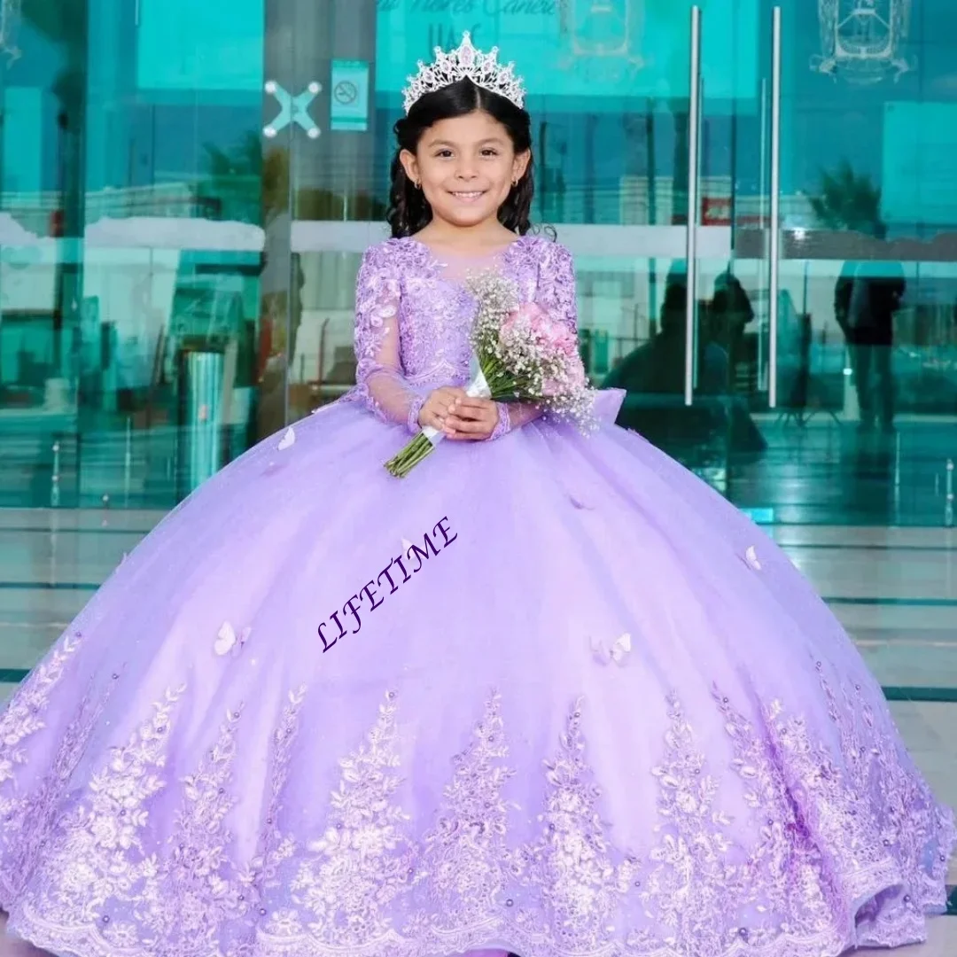 Customized Customized Purple Flower Girl Dress for Wedding Lace Appliques Tulle Birthday Party Butterfly With Train Girl Child D
Customized Customized Purple Flower Girl Dress for Wedding Lace Appliques Tulle Birthday Party Butterfly With Train Girl Child D