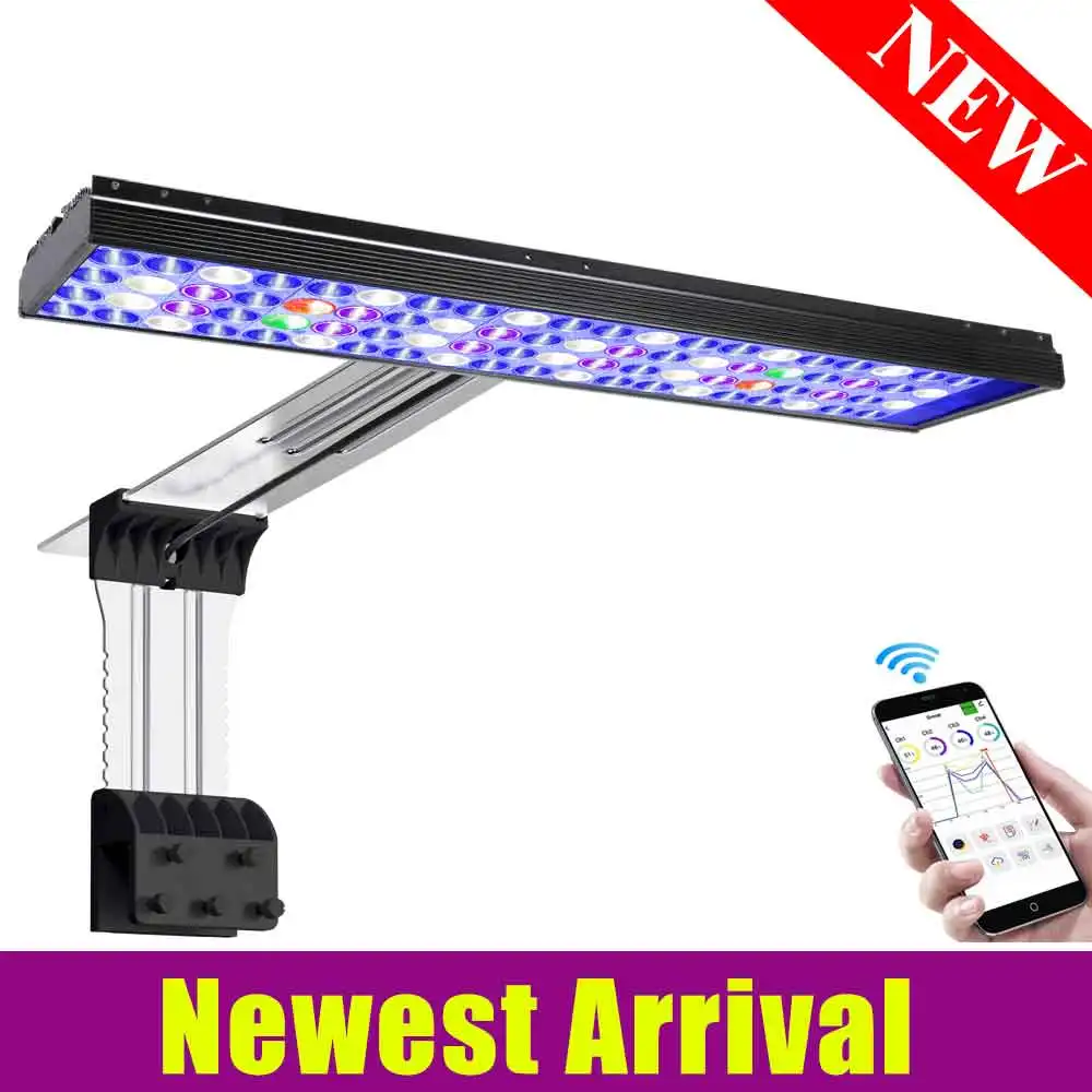 PopBloom WiFi Marine Aquarium Light, Full Spectrum Saltwater LED Aquarium Lamp for Reef Corals Fish Aquarium Tank
PopBloom WiFi Marine Aquarium Light, Full Spectrum Saltwater LED Aquarium Lamp for Reef Corals Fish Aquarium Tank