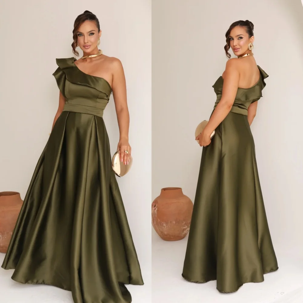 CustomizedCustomized Exquisite Ruffles One Shoulder Evening Dress Graceful A-Line Celebrity Gowns Fashion Side Slit Special Occ
CustomizedCustomized Exquisite Ruffles One Shoulder Evening Dress Graceful A-Line Celebrity Gowns Fashion Side Slit Special Occ