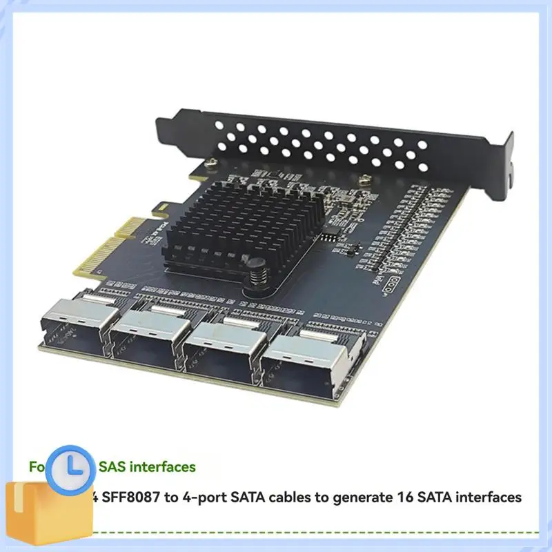 Популярный адаптер SATA Pcie, 4 порта SFF-8087 к 16-портовой плату расширения SATA3.0, контроллер SATA3.0 для Win10/11/2003/Linux
Популярный адаптер SATA Pcie, 4 порта SFF-8087 к 16-портовой плату расширения SATA3.0, контроллер SATA3.0 для Win10/11/2003/Linux