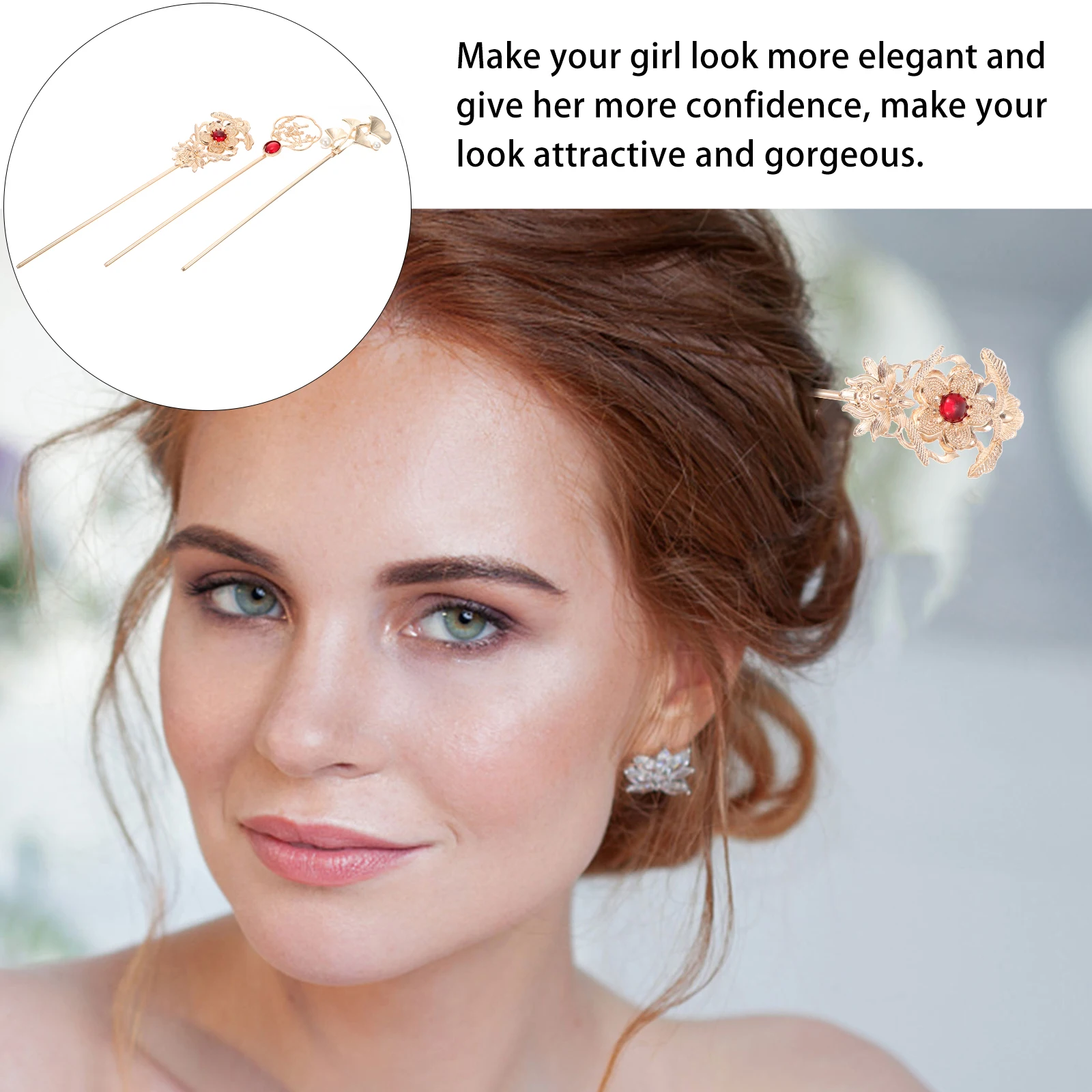 3 Pcs Vintage Alloy Hairpin Stick Accessory Elegant Retro Hair Fork Women Hairstyle Tool Durable Practical
3 Pcs Vintage Alloy Hairpin Stick Accessory Elegant Retro Hair Fork Women Hairstyle Tool Durable Practical