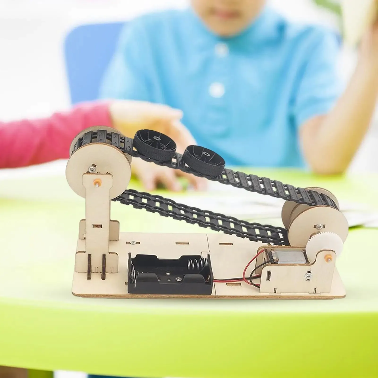 DIY Materials Kit Wooden Electric Conveyor Transporter Belt Model For STEM Toy Physics Science Education Assembled
DIY Materials Kit Wooden Electric Conveyor Transporter Belt Model For STEM Toy Physics Science Education Assembled
