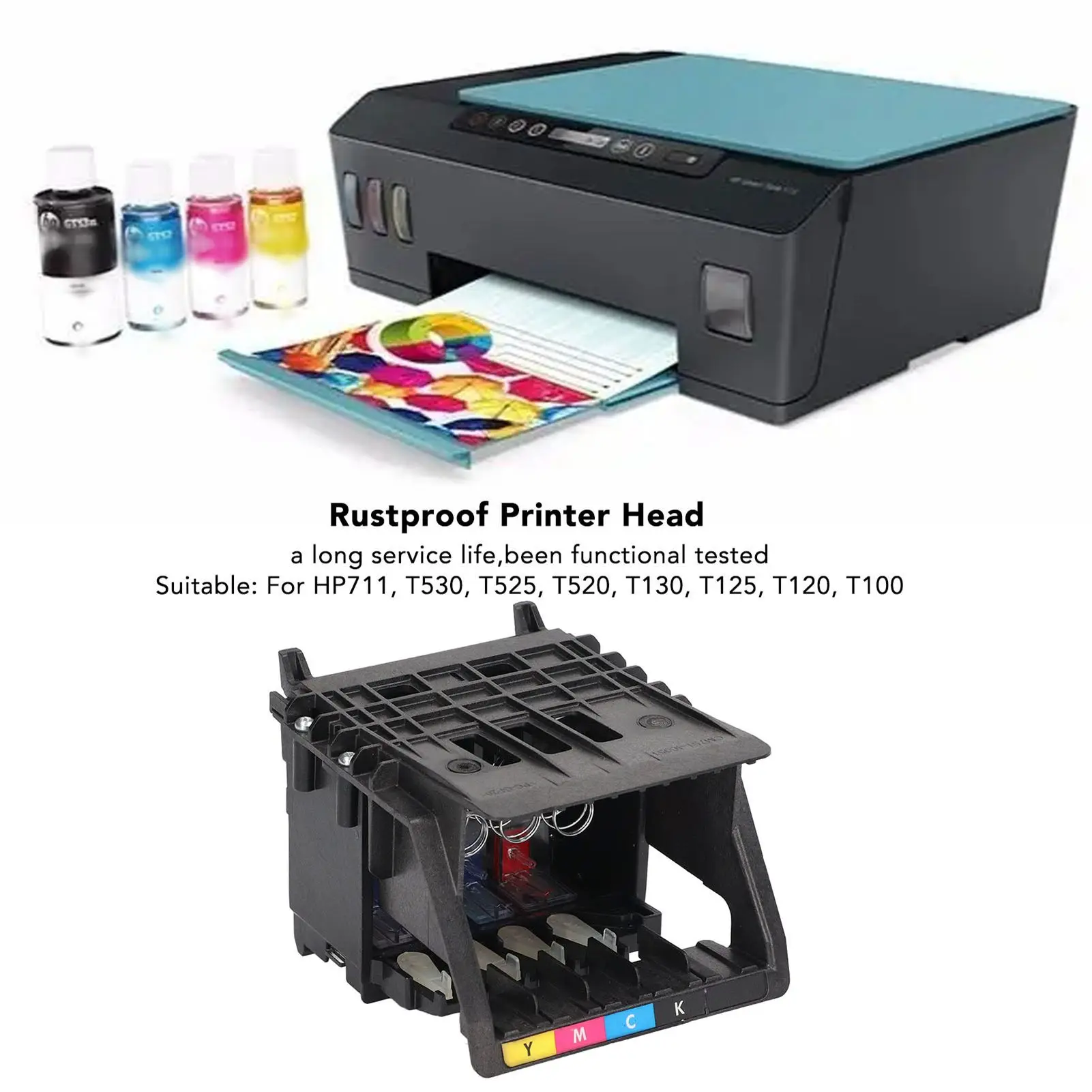 Printhead ABS Rustproof Plotter Printer Accessories Replacement Fit for HP711 T530 T525 T520 T130 T125 T120 T100
Printhead ABS Rustproof Plotter Printer Accessories Replacement Fit for HP711 T530 T525 T520 T130 T125 T120 T100