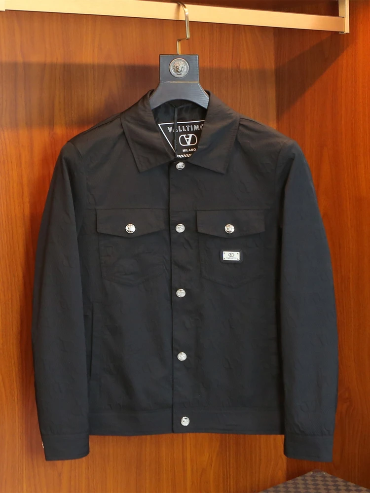 Мужская приталенная повседневная куртка, осенняя новинка, с цветочным воротником, укороченная, из полиэстера, с длинными рукавами, стандартный крой
Мужская приталенная повседневная куртка, осенняя новинка, с цветочным воротником, укороченная, из полиэстера, с длинными рукавами, стандартный крой