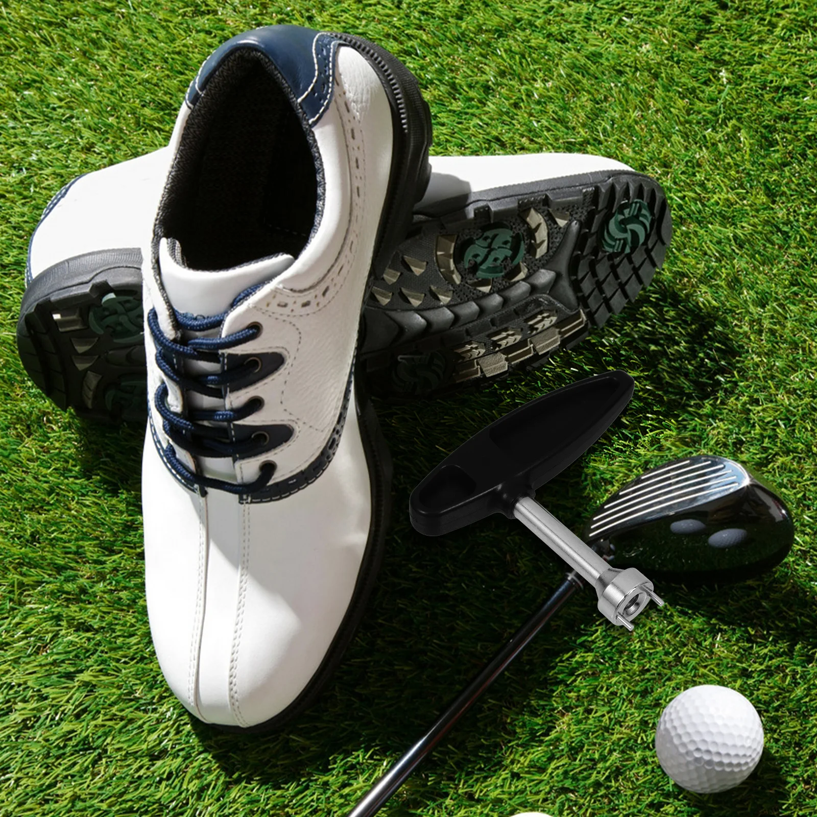 Shoes Spike Wrench Gearless Black Plastic Handle with Long Pegs Golf Cleat Removal Tool Ergonomic Textured Adjustment
Shoes Spike Wrench Gearless Black Plastic Handle with Long Pegs Golf Cleat Removal Tool Ergonomic Textured Adjustment