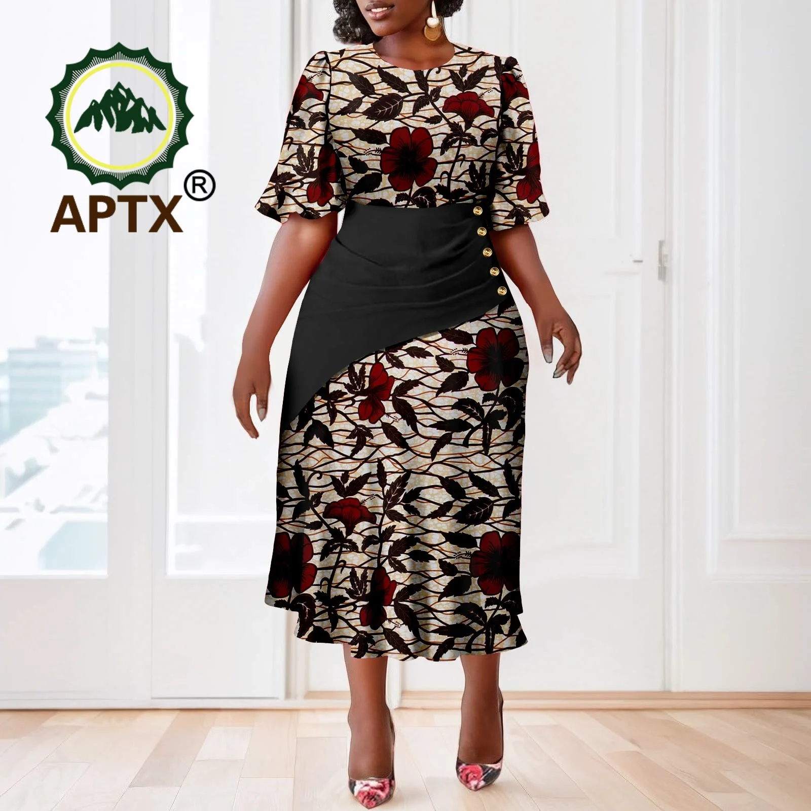 African Dress for Women Ankara Print O-Neck Half Sleeve Mid-Calf Patchwork Dress Dashiki Casual Party Dress 2525067
African Dress for Women Ankara Print O-Neck Half Sleeve Mid-Calf Patchwork Dress Dashiki Casual Party Dress 2525067