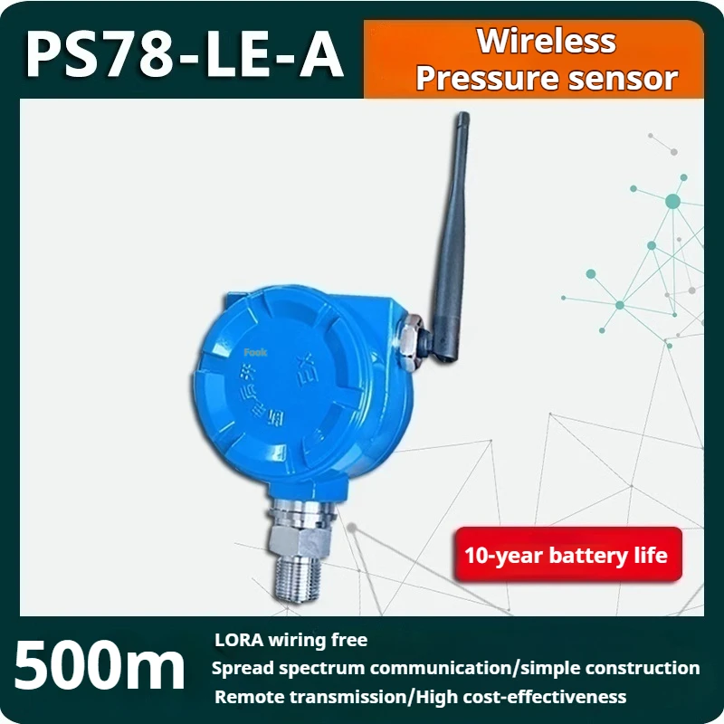 500M PS78 remote wireless pressure gauge hydraulic pressure vacuum negative pressure sensor liquid level monitoring
500M PS78 remote wireless pressure gauge hydraulic pressure vacuum negative pressure sensor liquid level monitoring