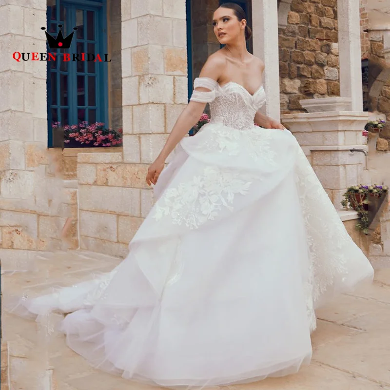 Appliques Lace Beading Wedding Dresses Off Shoulder Sweetheart Floor-Length Bridal Gowns Robe De Mariée Custom Z31Y
Appliques Lace Beading Wedding Dresses Off Shoulder Sweetheart Floor-Length Bridal Gowns Robe De Mariée Custom Z31Y