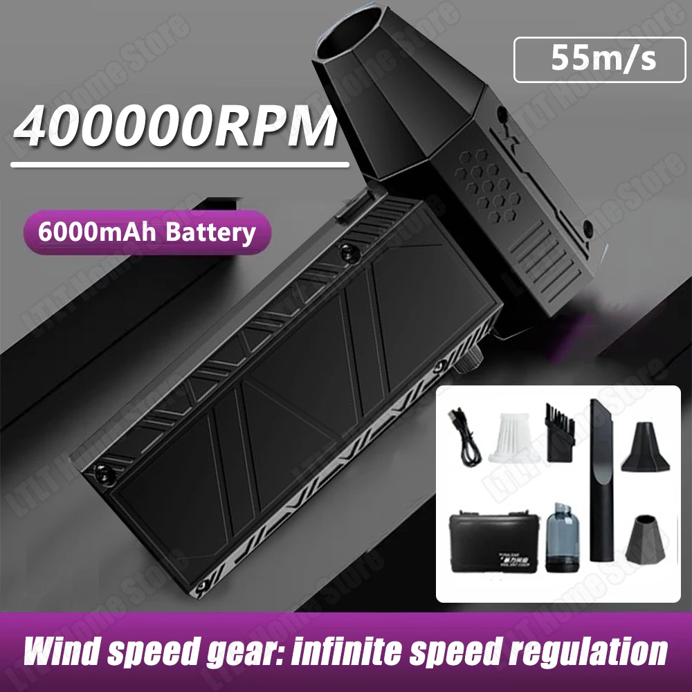 NEW Turbo Jet Fan 55M/S Portable Turbo Fan 400000RPM Mini Turbo Jet Fan Brushless Motor Handheld Duct Fan Type-C Charging
NEW Turbo Jet Fan 55M/S Portable Turbo Fan 400000RPM Mini Turbo Jet Fan Brushless Motor Handheld Duct Fan Type-C Charging