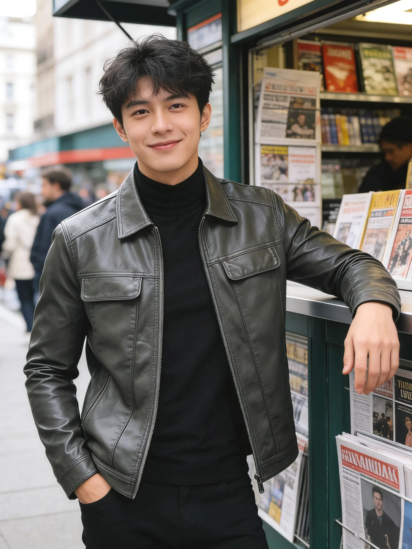 Fashionable Urban Thickened Fleece Lined Biker Style Leather Jacket Men's Simple Design Spring Autumn Winter Stand Collar Coat
Fashionable Urban Thickened Fleece Lined Biker Style Leather Jacket Men's Simple Design Spring Autumn Winter Stand Collar Coat