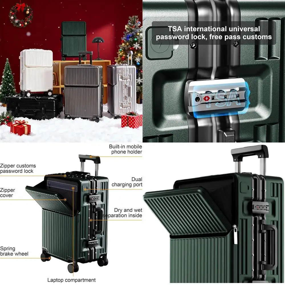 Expandable 20 Polycarbonate Aluminum Spinner Carry-On Suitcase
Expandable 20 Polycarbonate Aluminum Spinner Carry-On Suitcase