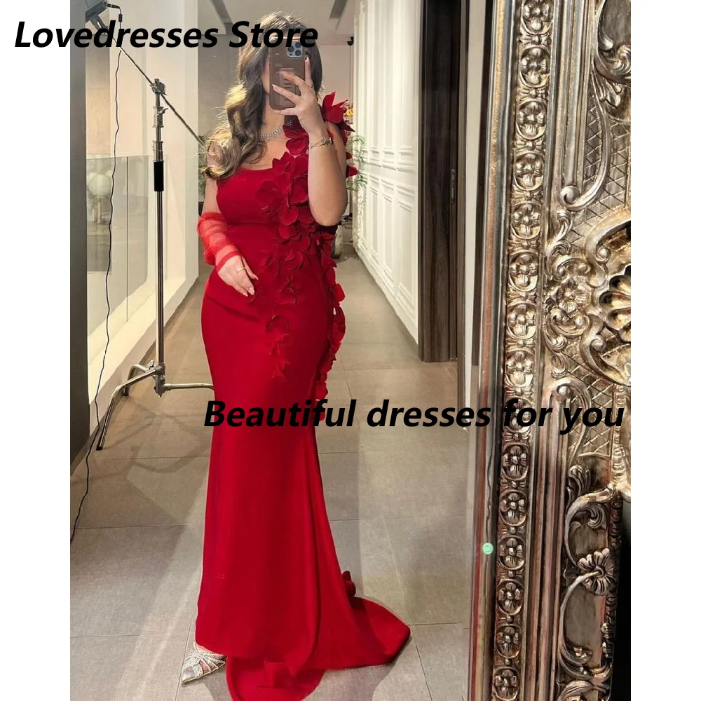 Red Evening Desses for Women Elegant Spaghetti Strap Flowers Jersey Prom Gown Ankle Length Mermaid Party Dress Customized
Red Evening Desses for Women Elegant Spaghetti Strap Flowers Jersey Prom Gown Ankle Length Mermaid Party Dress Customized