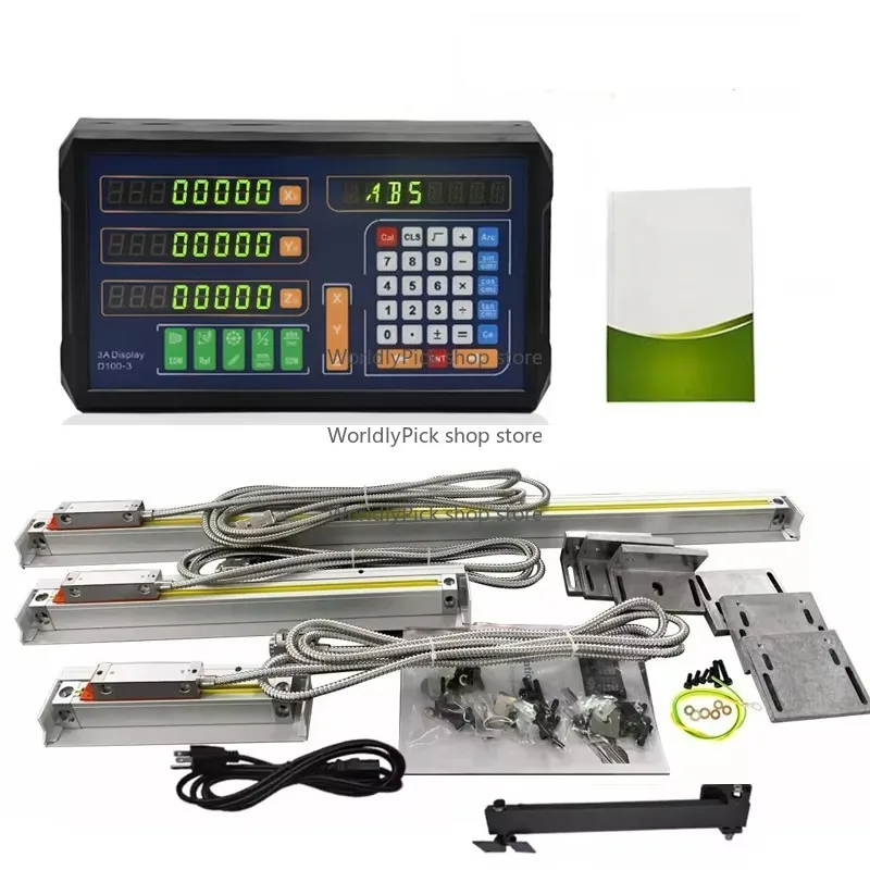 Digital Readout Dro Linear Glass Scale 2 3 Axis DRO Display Optiocal Grating Ruler for Lathe Milling Machine
Digital Readout Dro Linear Glass Scale 2 3 Axis DRO Display Optiocal Grating Ruler for Lathe Milling Machine