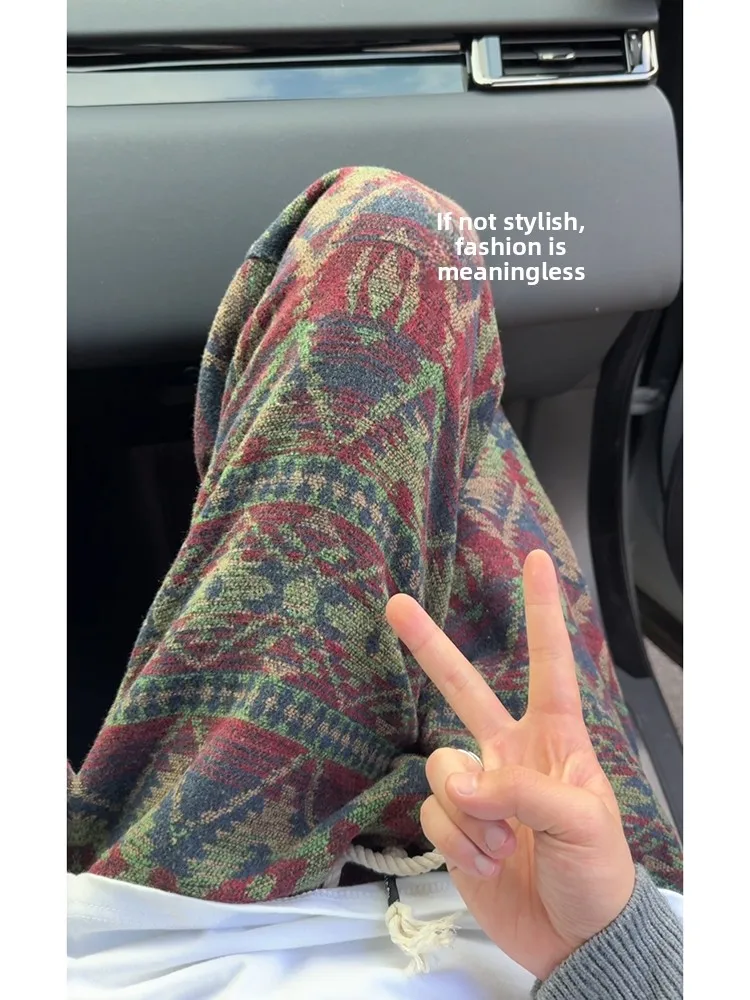 Ethnic Knitted Wide Leg Pants Men's Chinese Sle Tassel Casual Pants Loose Lazy Sle Autumn Winter Vintage Plaid Pants
Ethnic Knitted Wide Leg Pants Men's Chinese Sle Tassel Casual Pants Loose Lazy Sle Autumn Winter Vintage Plaid Pants