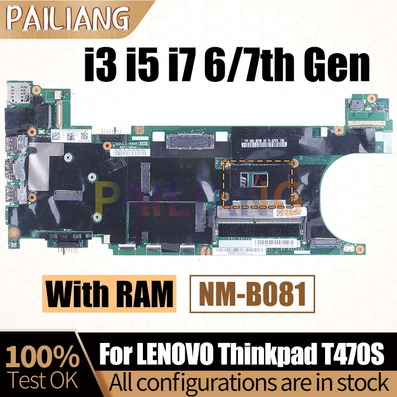 Материнская плата для ноутбука LENOVO Thinkpad T470S, семейная плата i3 i5 i7 6/7 поколения с ОЗУ 01ER070 01LV973, полностью протестированная
Материнская плата для ноутбука LENOVO Thinkpad T470S, семейная плата i3 i5 i7 6/7 поколения с ОЗУ 01ER070 01LV973, полностью протестированная
