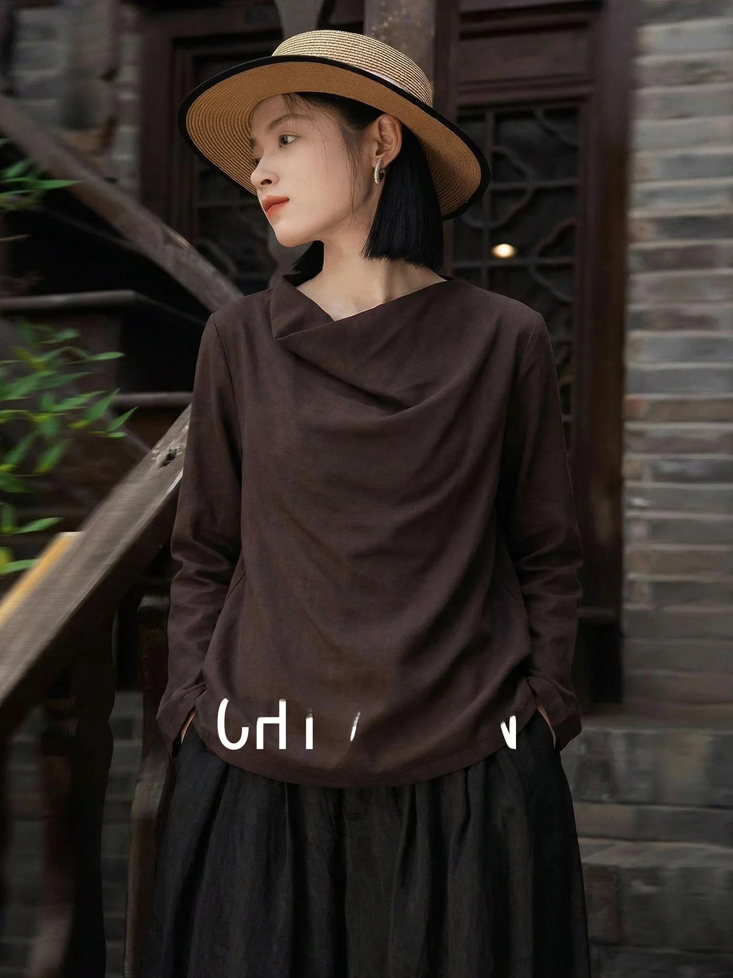 Chivirin Ele Long Sve Woolen T-irt Spring 2026 Women's Faion Commute round Ne Loose Top Breathable Moisture ng
Chivirin Ele Long Sve Woolen T-irt Spring 2026 Women's Faion Commute round Ne Loose Top Breathable Moisture ng